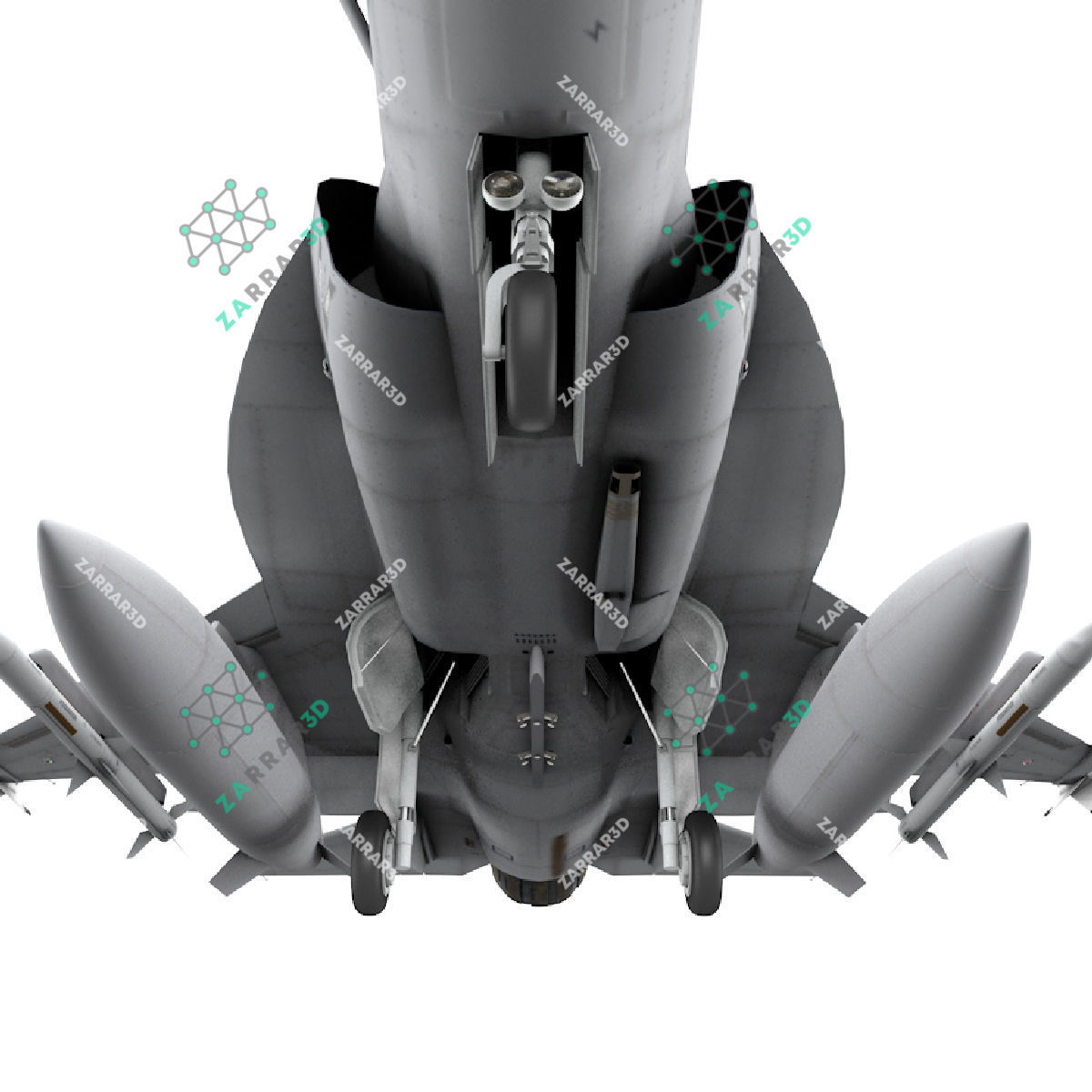 JF-17 Thunder Nigeria Realistic Rigged Low-poly 3D model_15
