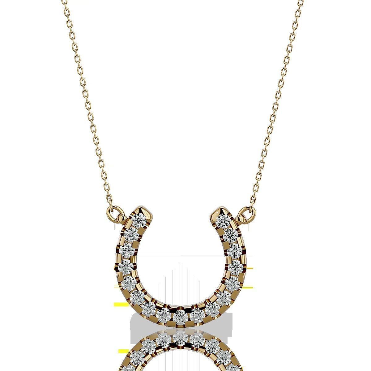 Horse Shoe Pendant-104 3D print model_9