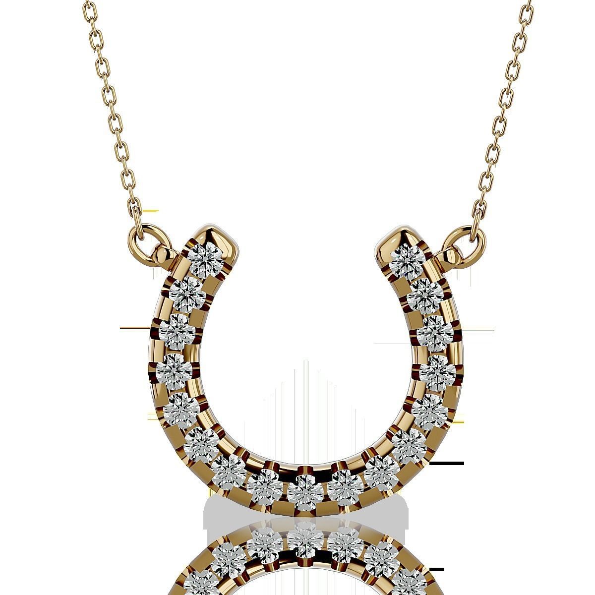 Horse Shoe Pendant-104 3D print model_7