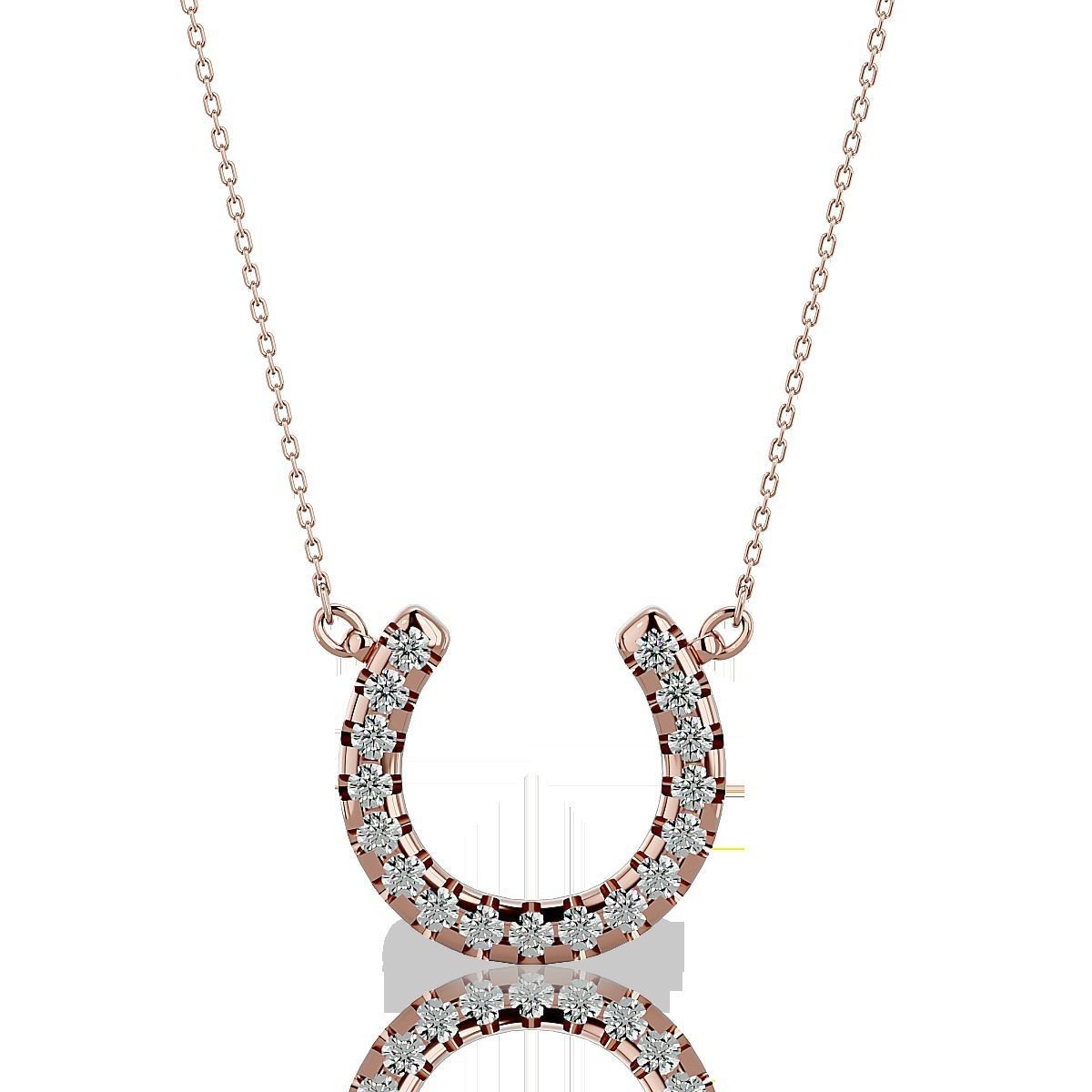 Horse Shoe Pendant-104 3D print model_3