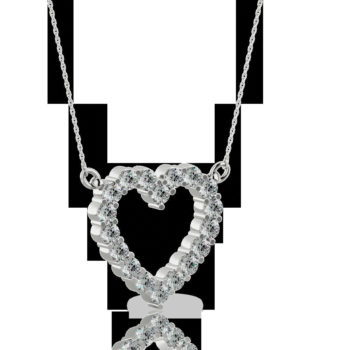 Heart Pendant-102 3D print model_6