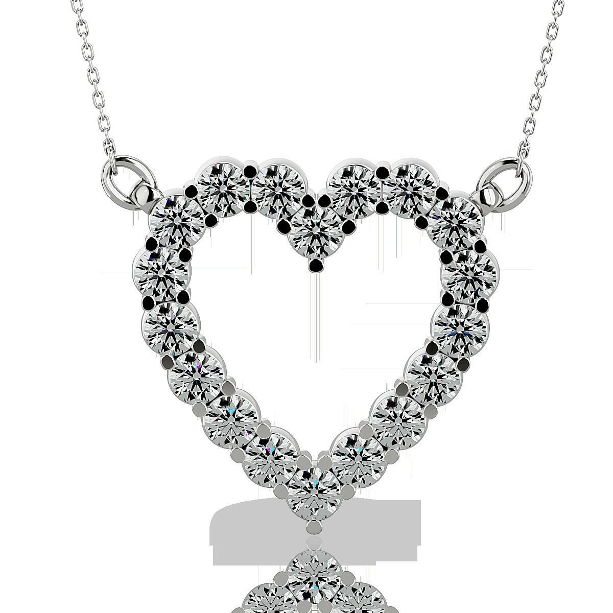 Heart Pendant-102 3D print model_5