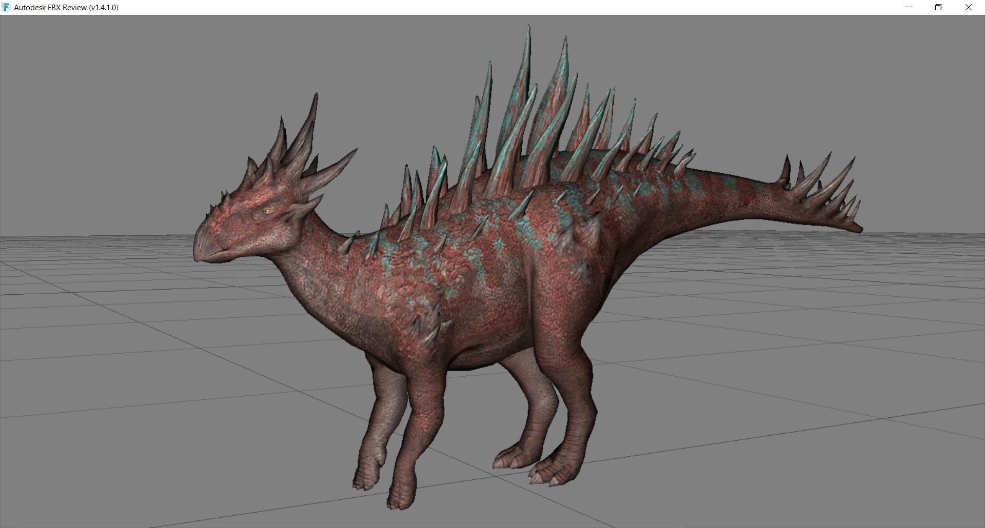 Dinosaur 156 Low-poly 3D model_2