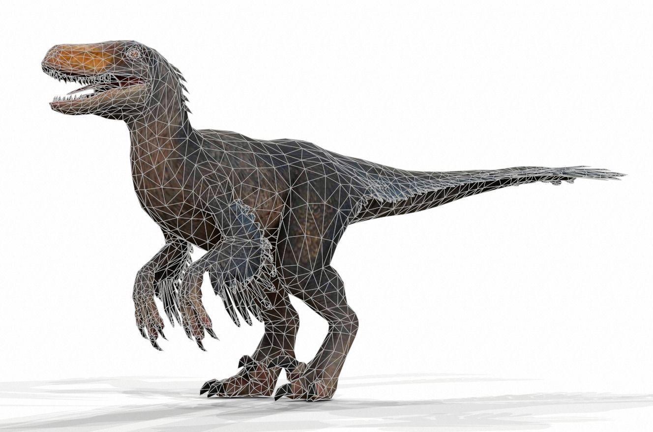 Dinosaur 161 Low-poly 3D model_1