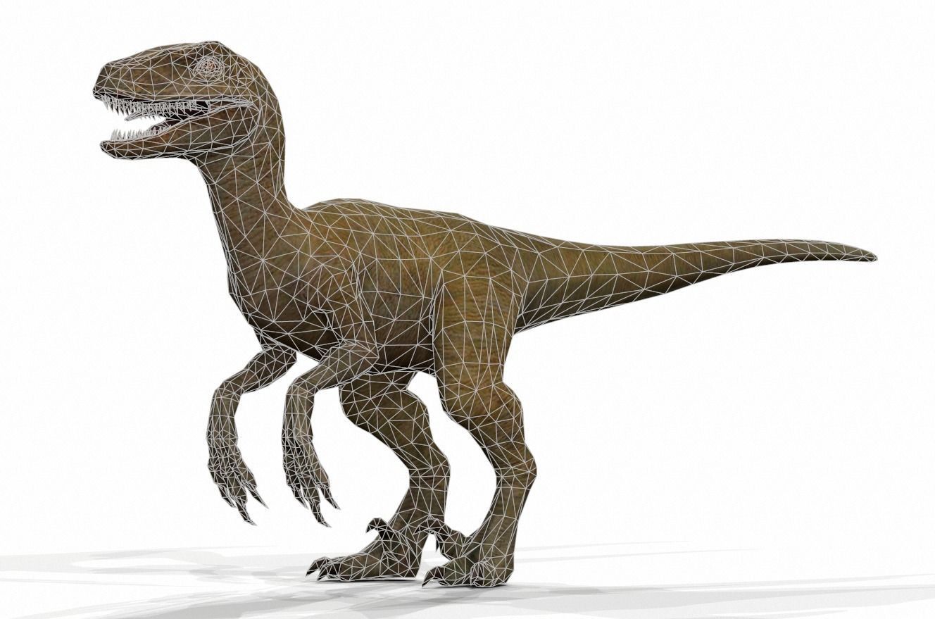 Dinosaur 164 Low-poly 3D model_1