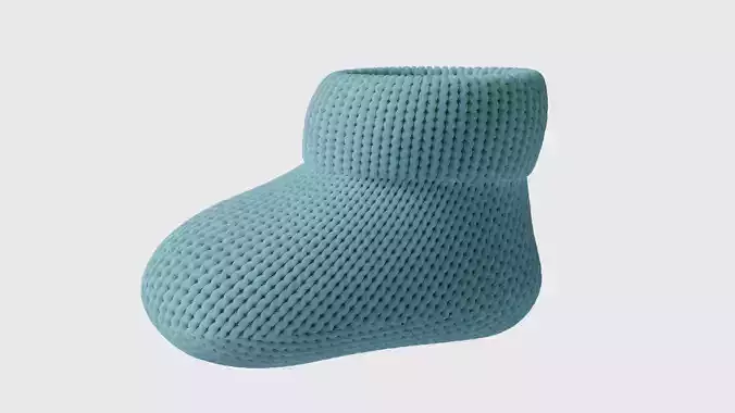 Knitted booties