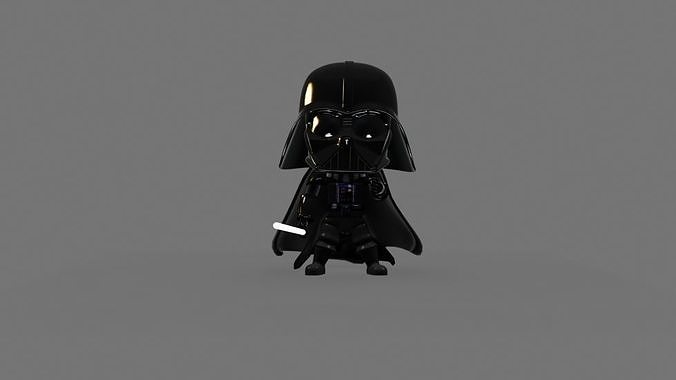 vader toon Low-poly 3D model