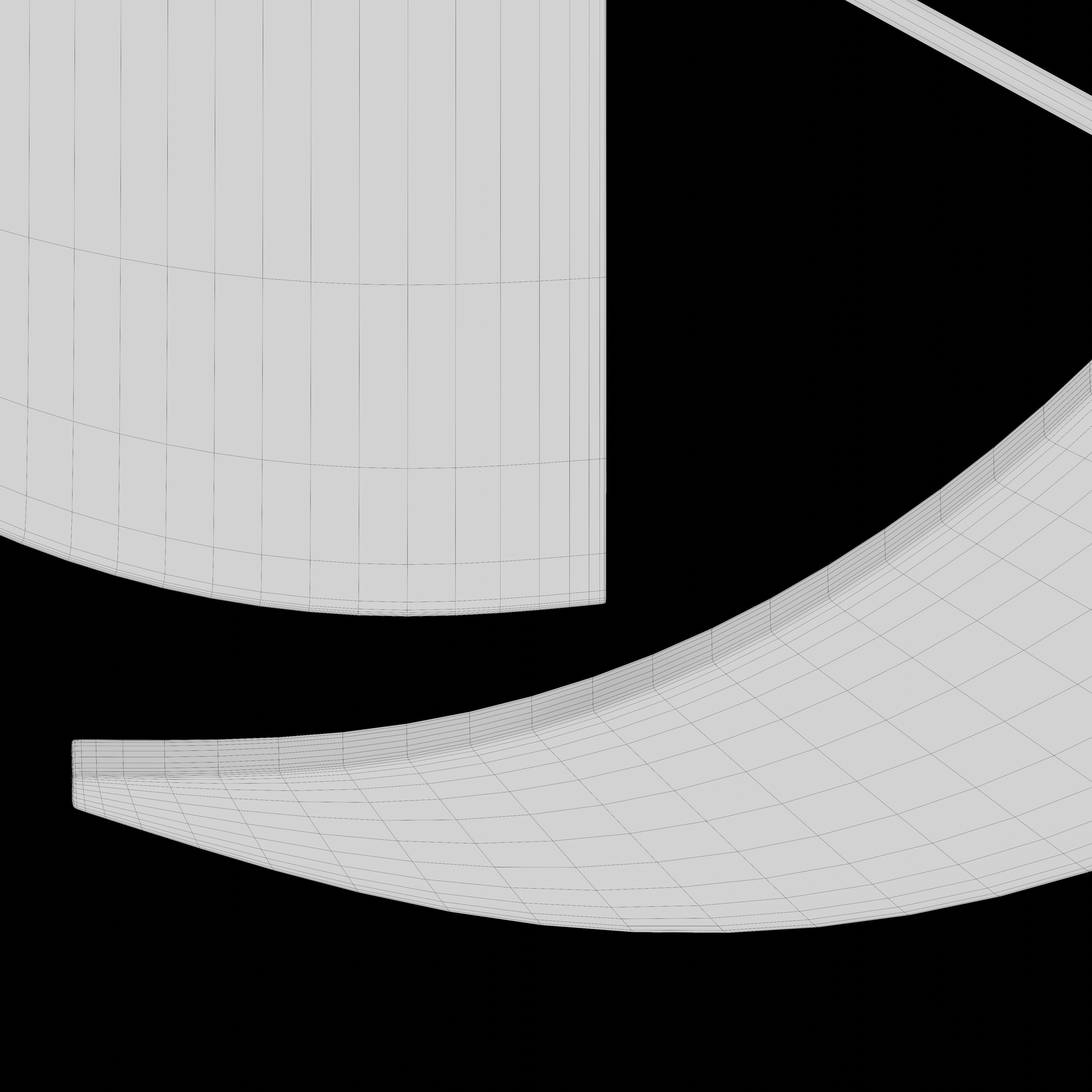 Lunar wall clock 3D model_7