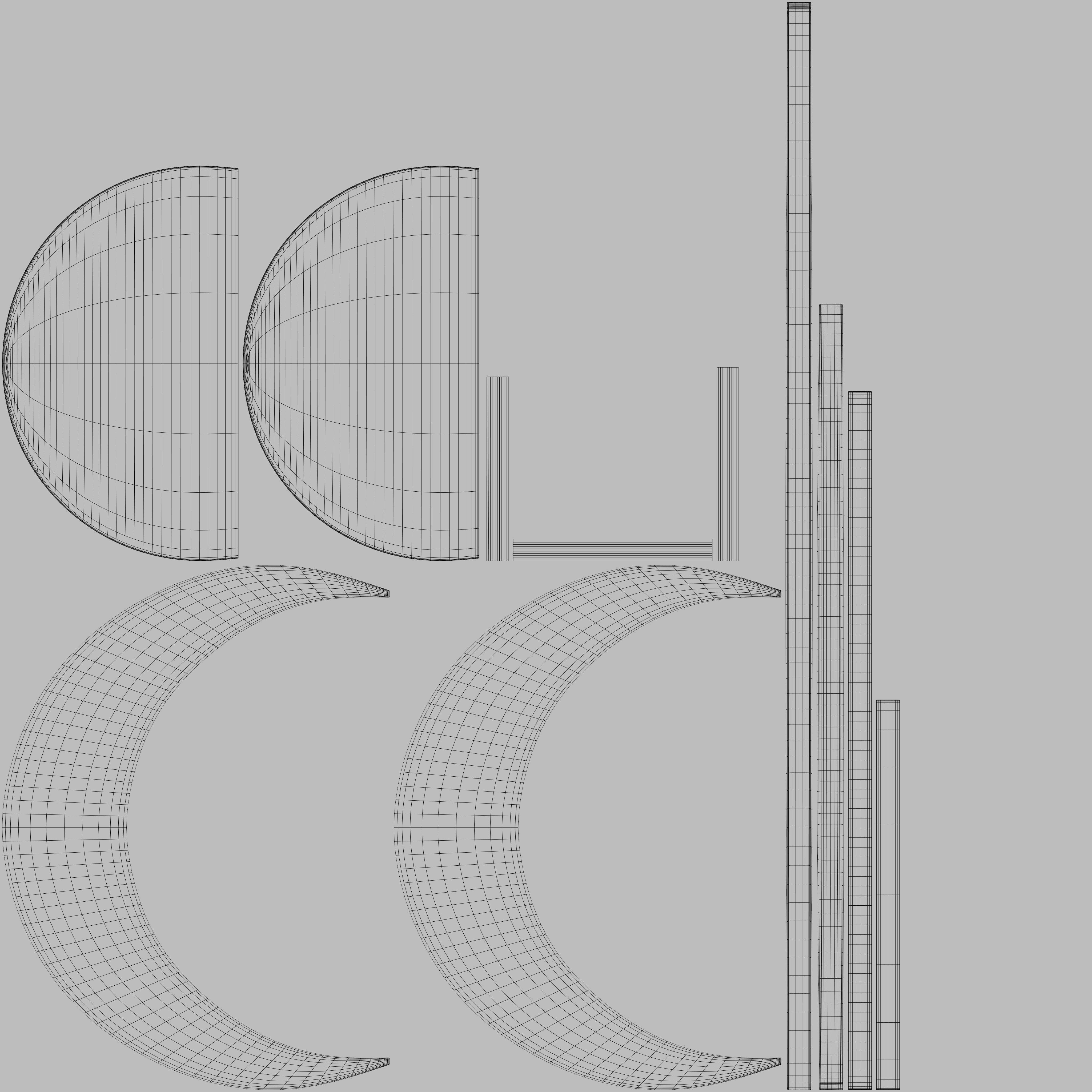 Lunar wall clock 3D model_10