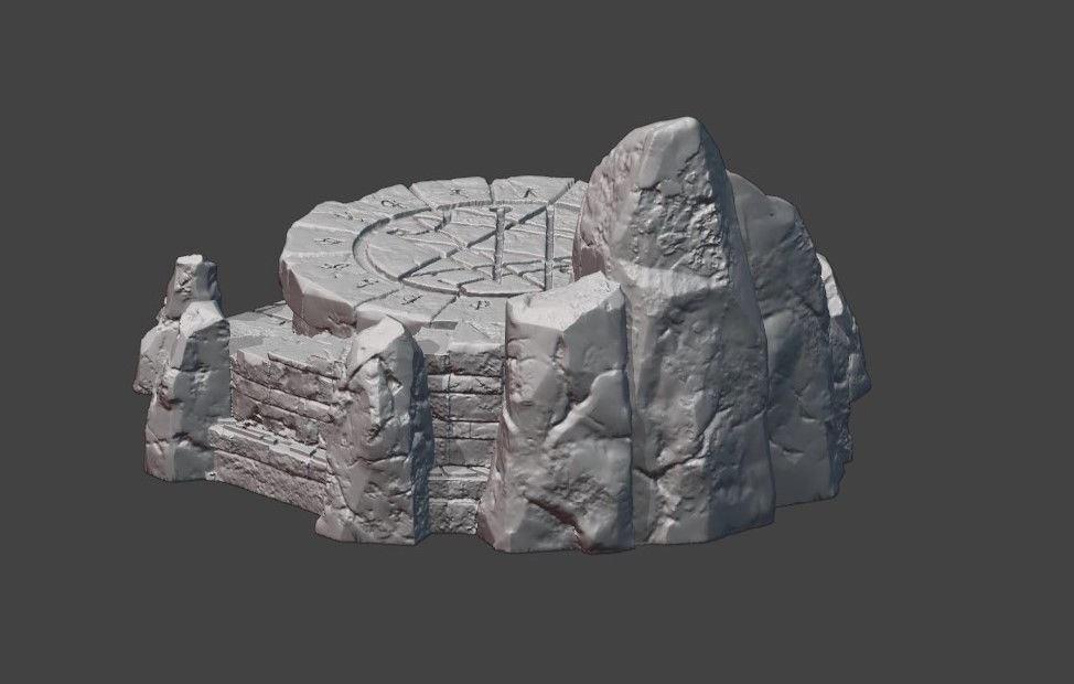 Ritual altar 3D print model_7