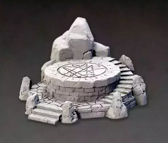Ritual altar 3D print model