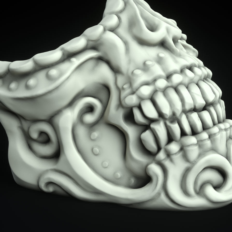 3 type of Mask cover masks bundle 3D print model_25