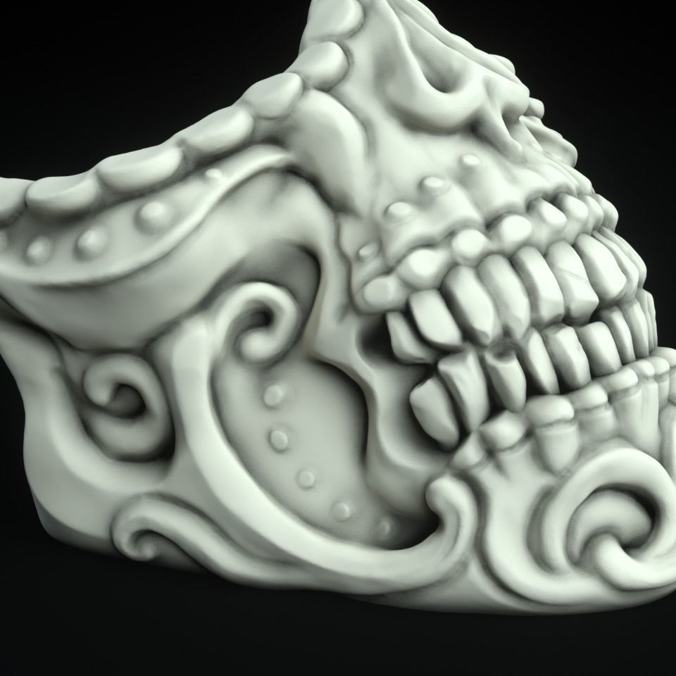 3 type of Mask cover masks bundle 3D print model_20