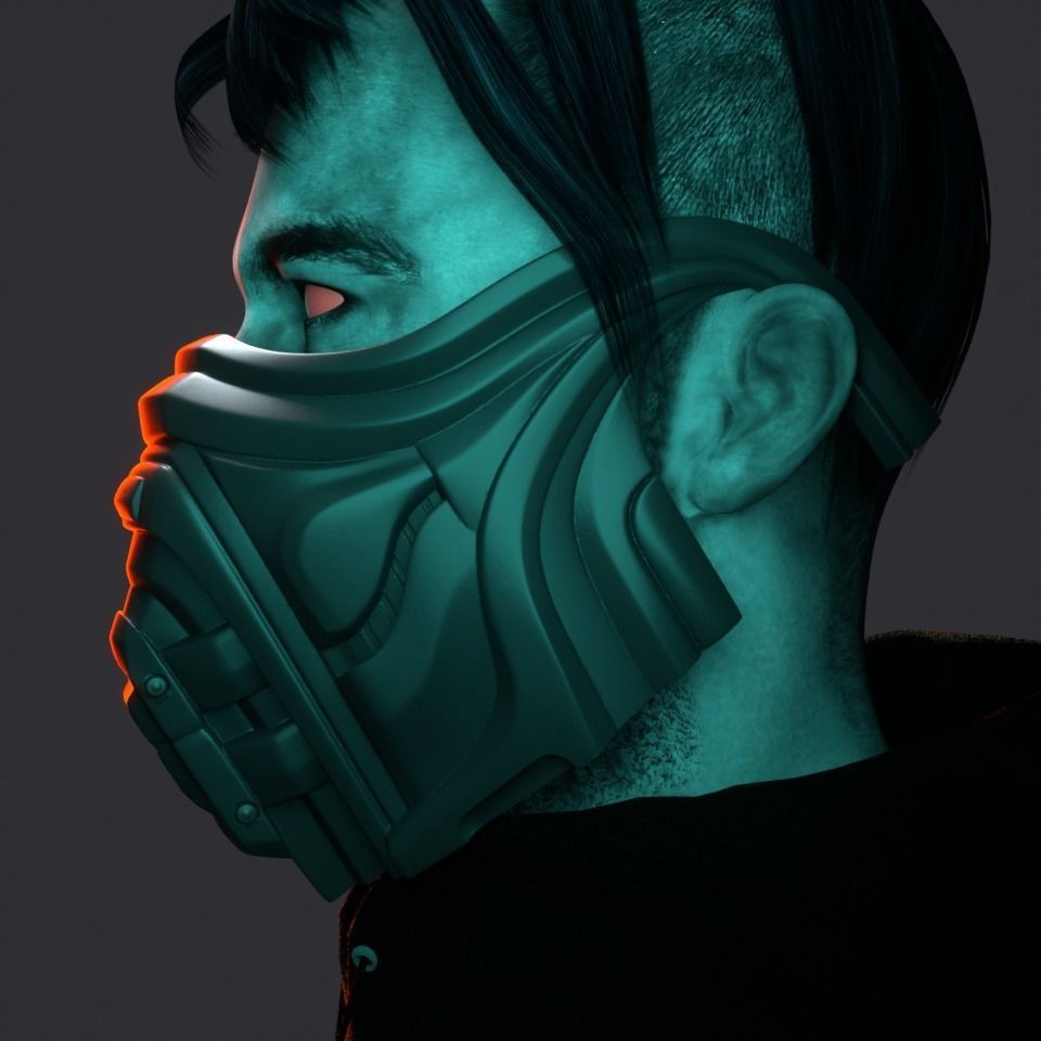 3 type of Mask cover masks bundle 3D print model_1