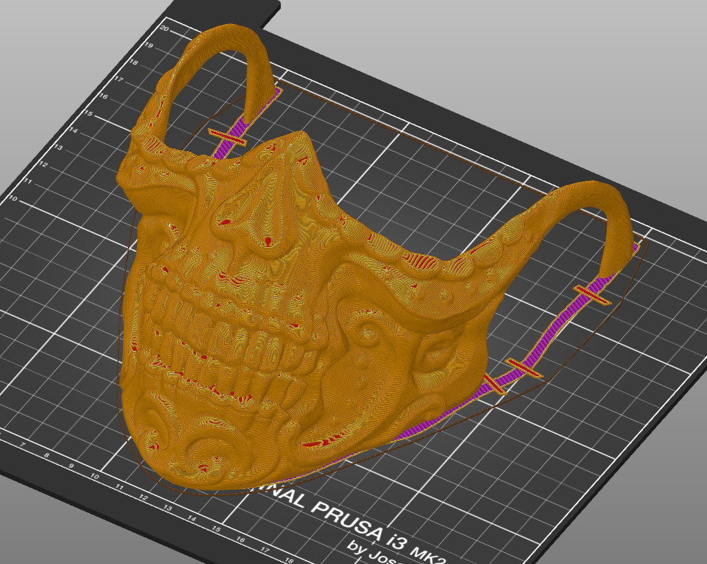 3 type of Mask cover masks bundle 3D print model_31