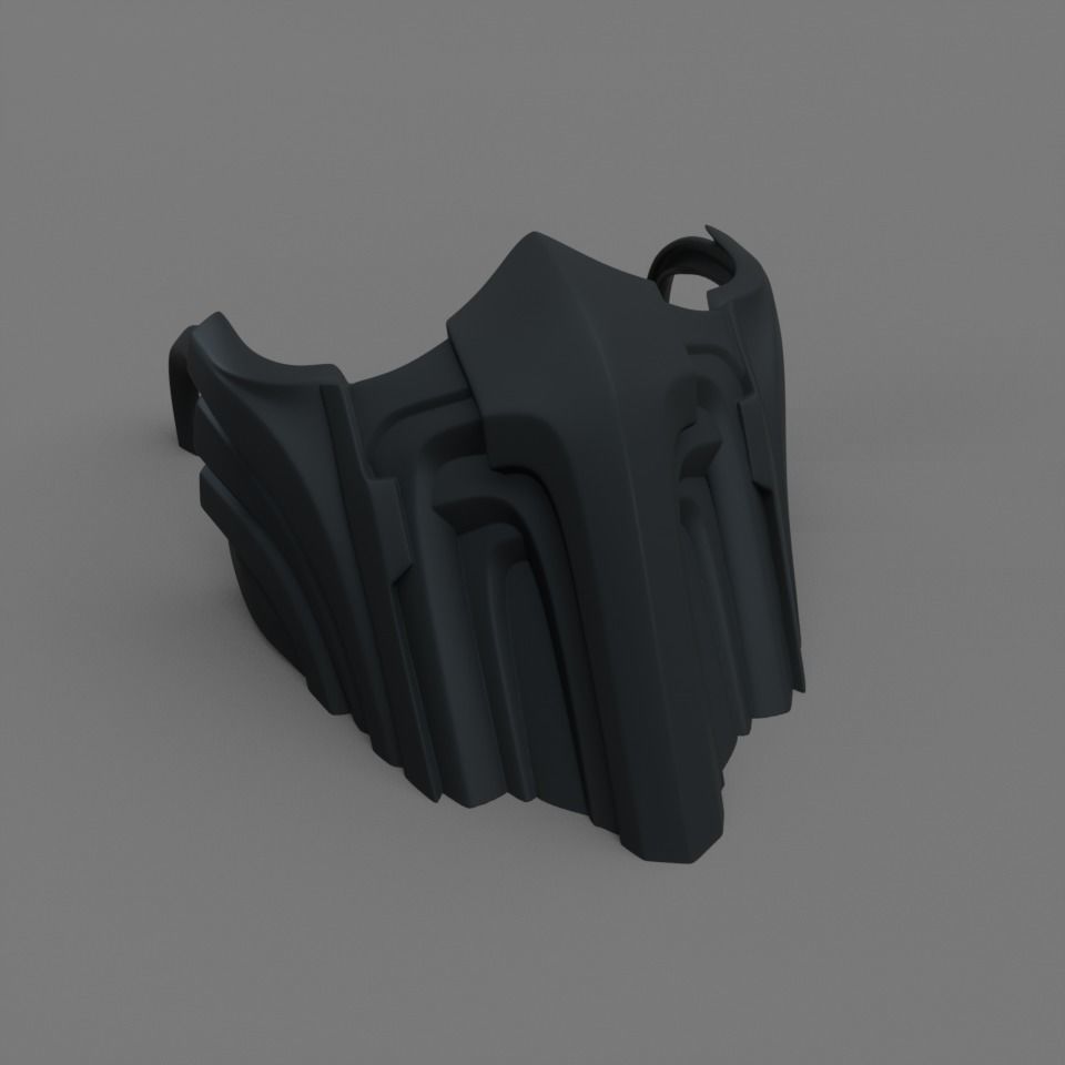 3 type of Mask cover masks bundle 3D print model_11