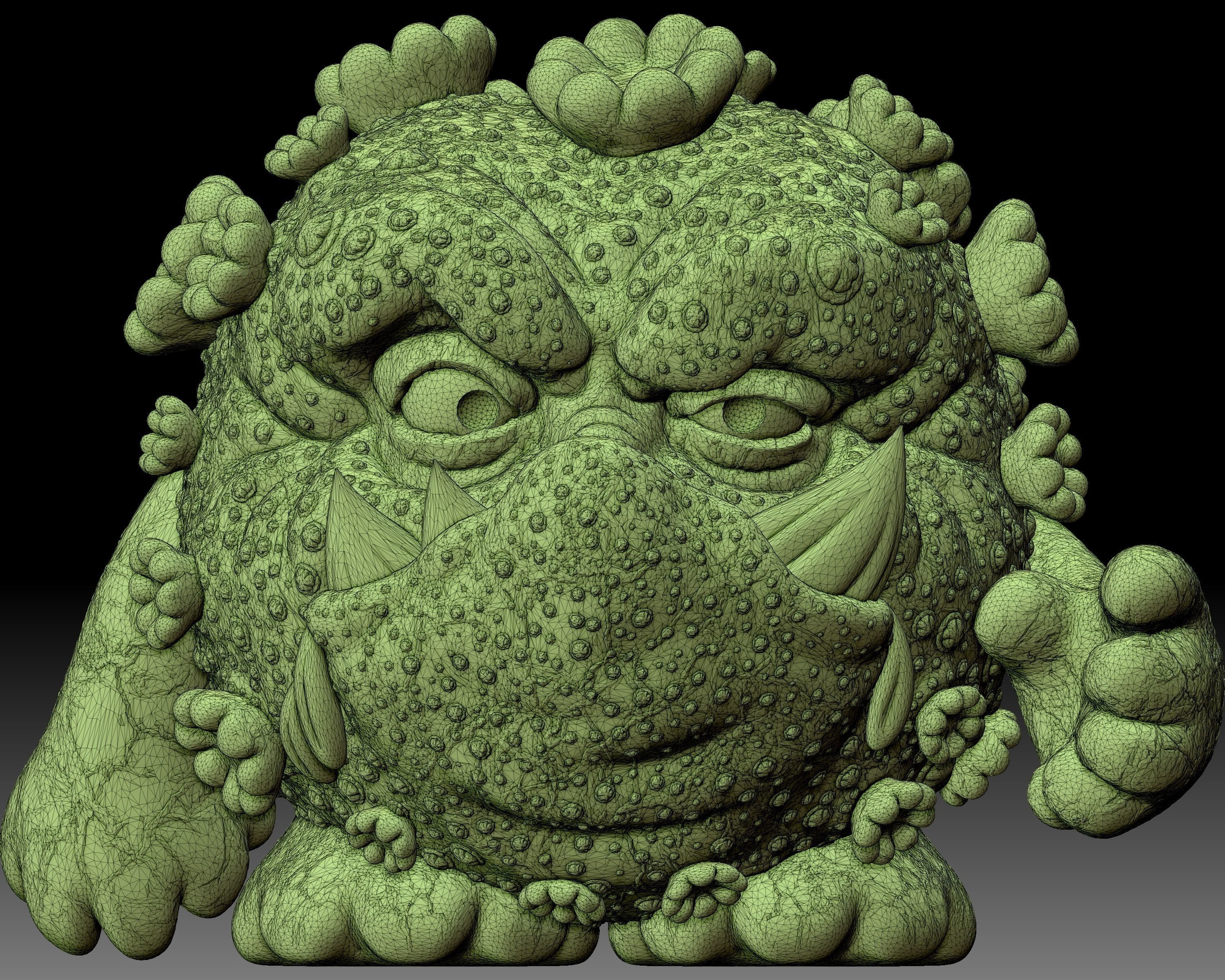 Covid Coronavirus Monster 3D printable 3D print model_8