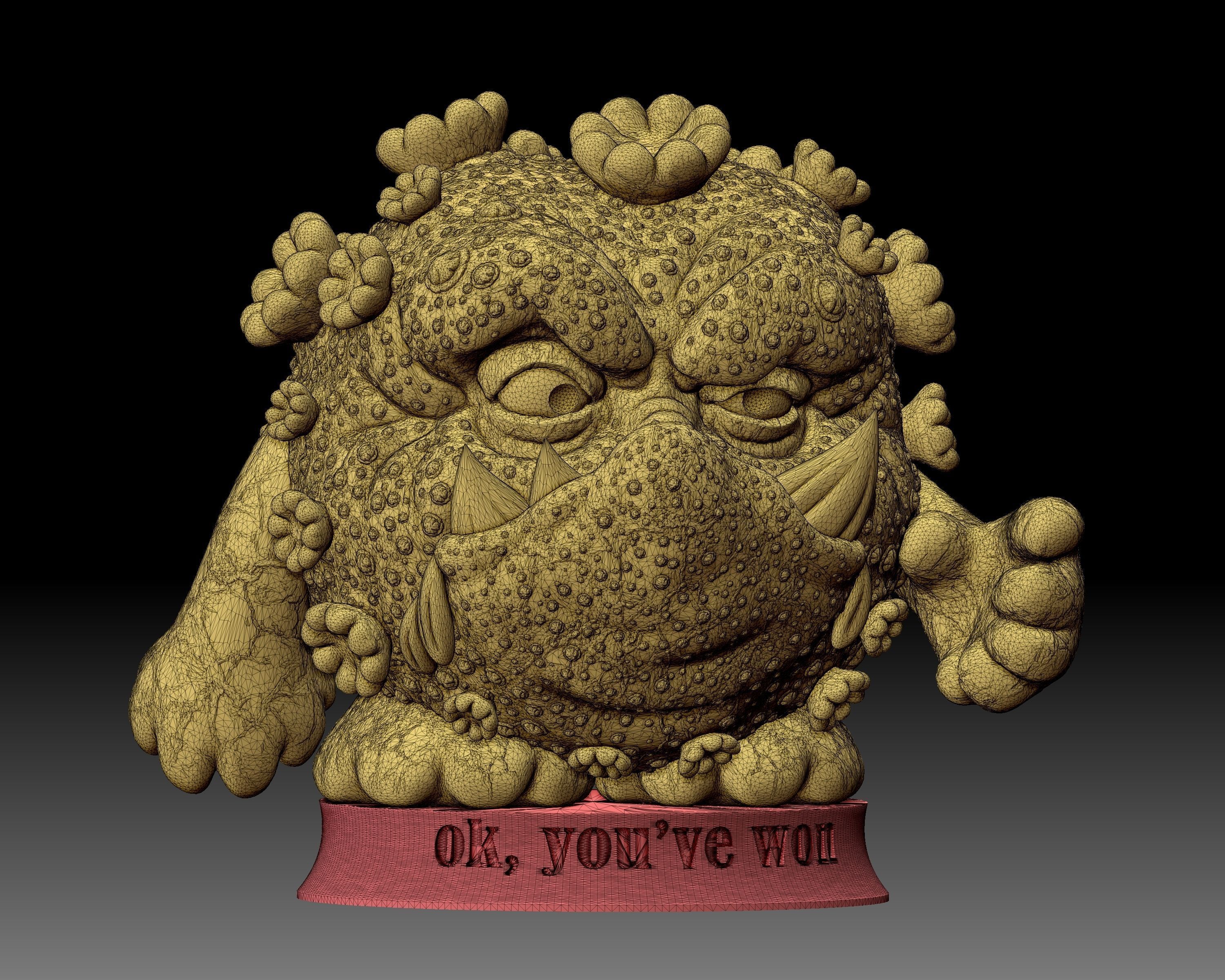 Covid Coronavirus Monster 3D printable 3D print model_9