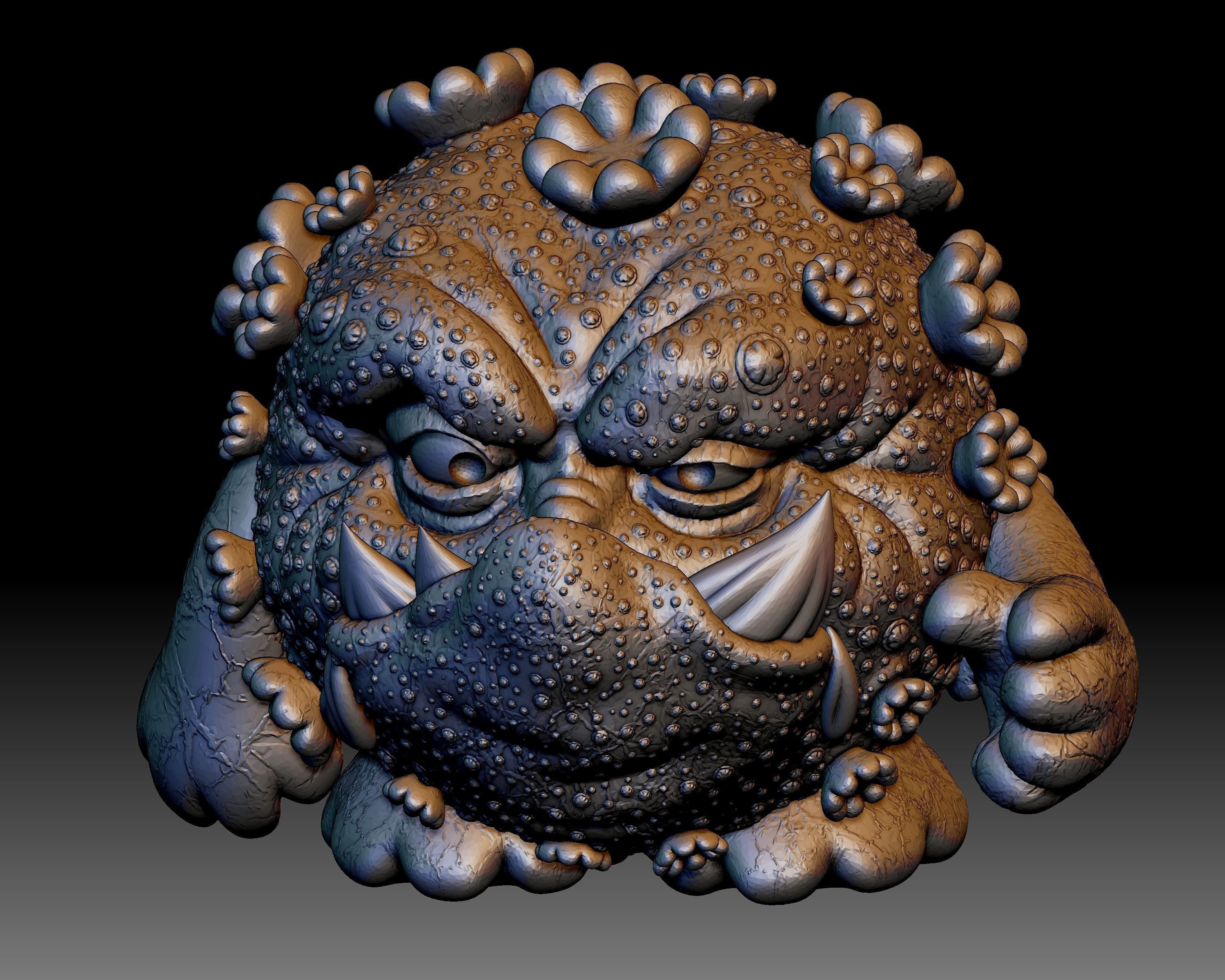 Covid Coronavirus Monster 3D printable 3D print model_2