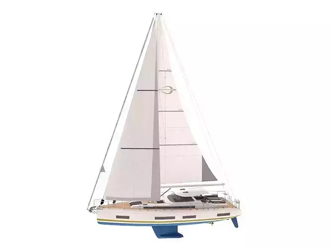 Sailing Yacht Amel 50 3D model