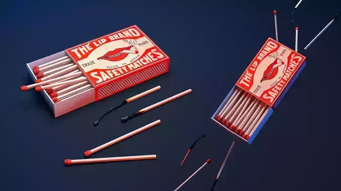 Matchbox and Matches Set