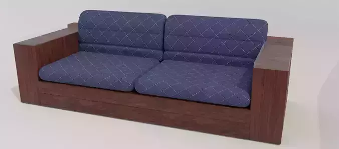 Wooden Sofa 2K PBR Textures