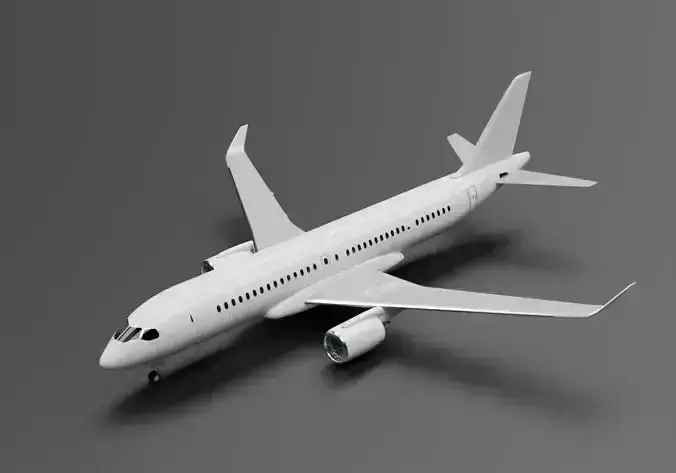 Airbus A220-300 3D model