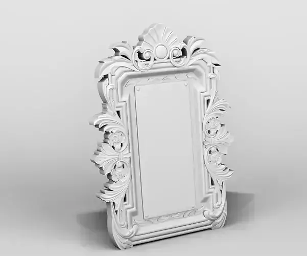 Carved mirror