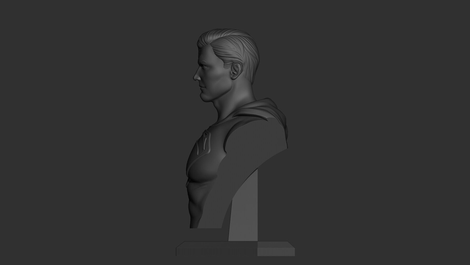 Superman Bust 3D print model_2