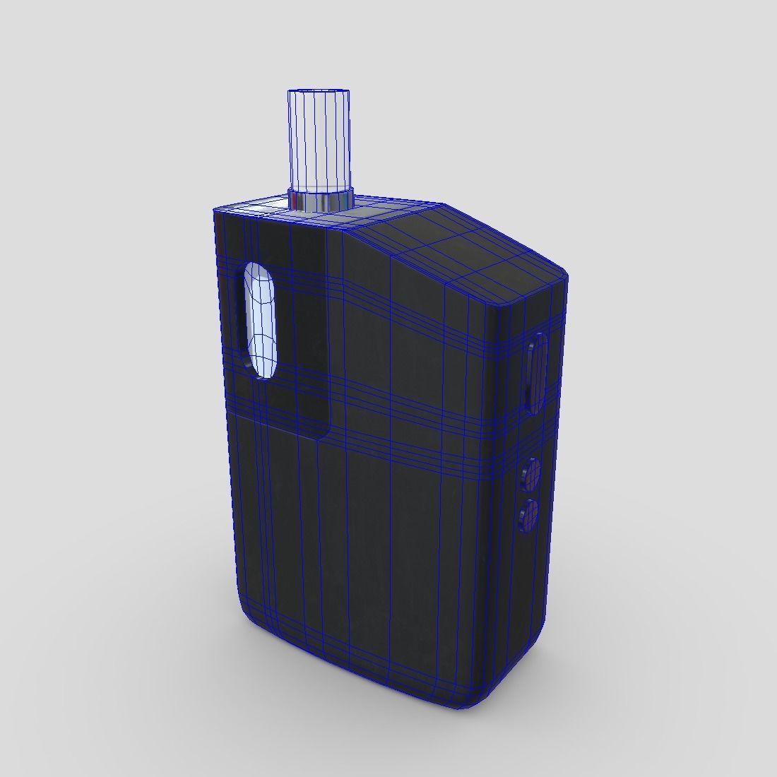 Vaporizer e-cig starter kit Low-poly 3D model_2