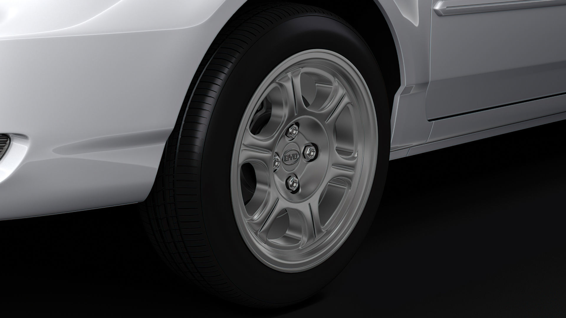 BYD F3 2016 wheel 3D model_1