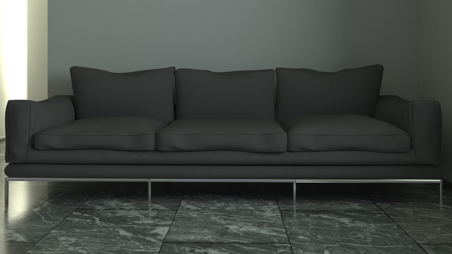 Modern Sofa 3D Model 3D model_3
