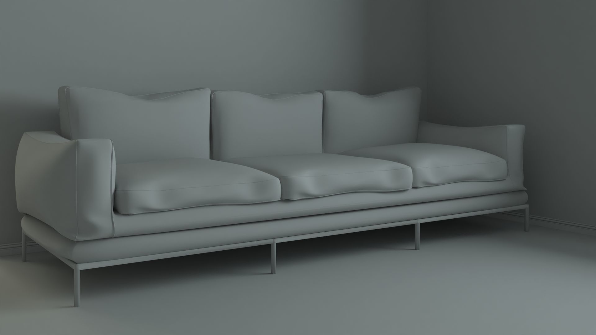 Modern Sofa 3D Model 3D model_1