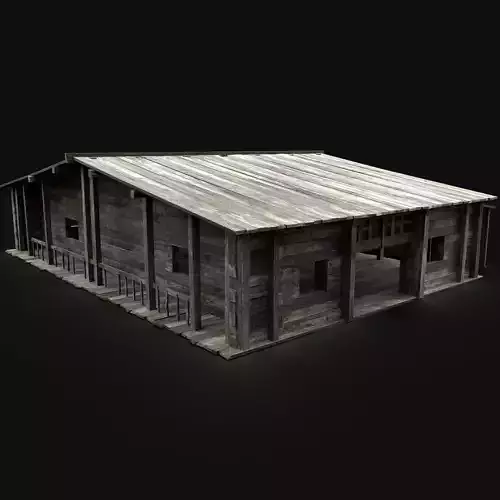 MEDIEVAL SAWMILL WAREHOUSE STORAGE WORKSHOP BUILDING INDUSTRIAL