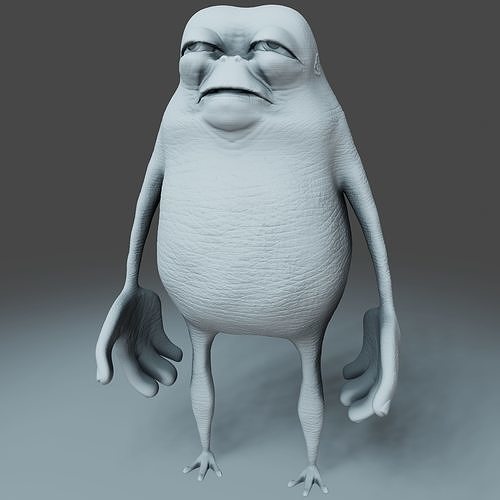 Monster - 3D Print Model frog 3D print model