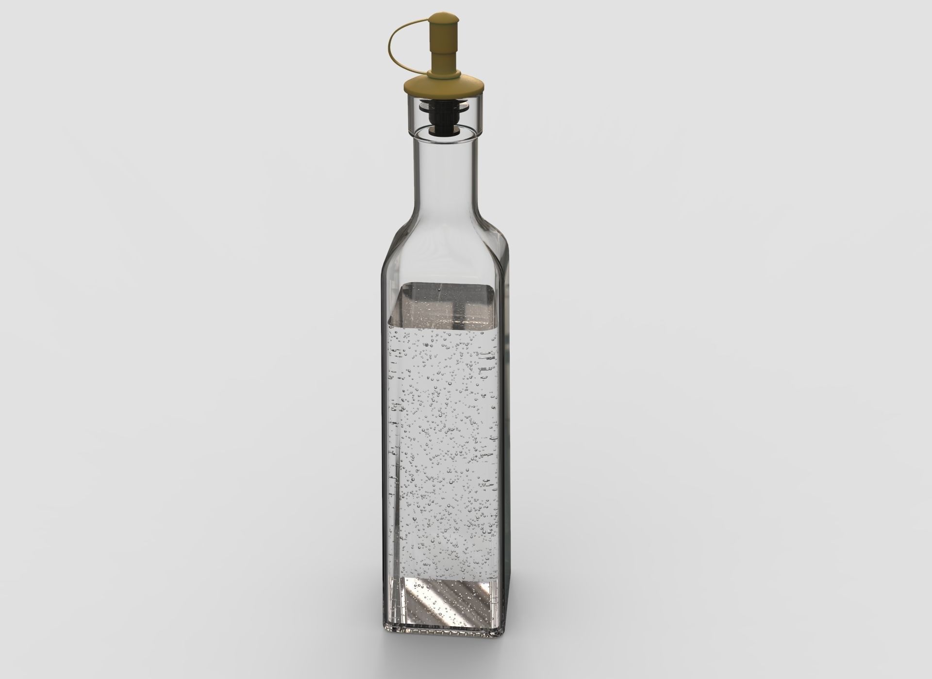 glass bottle 3D model_1