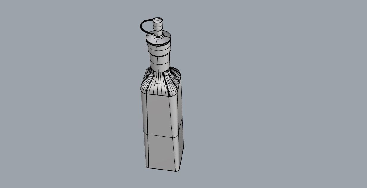 glass bottle 3D model_18