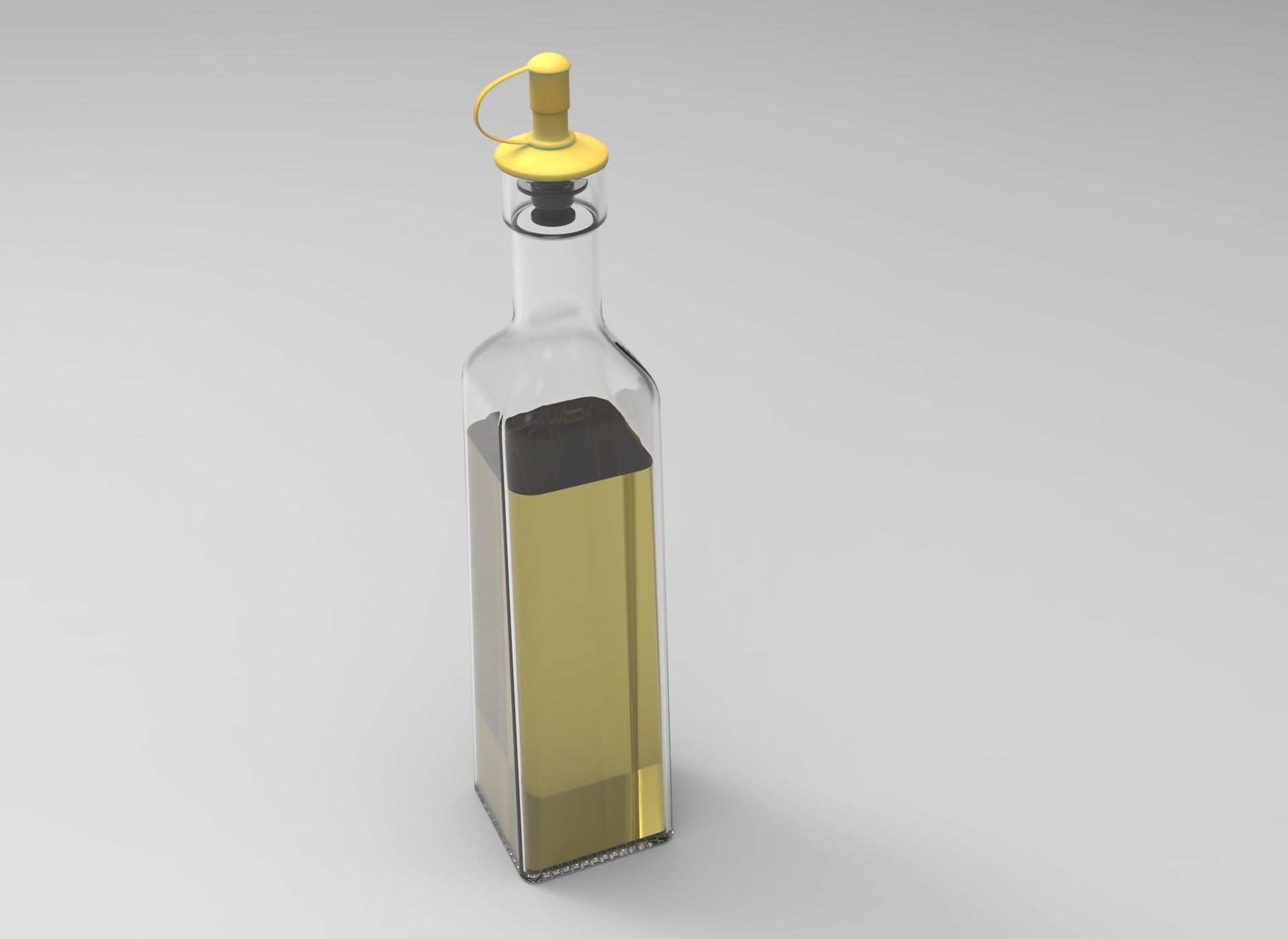 glass bottle 3D model_7
