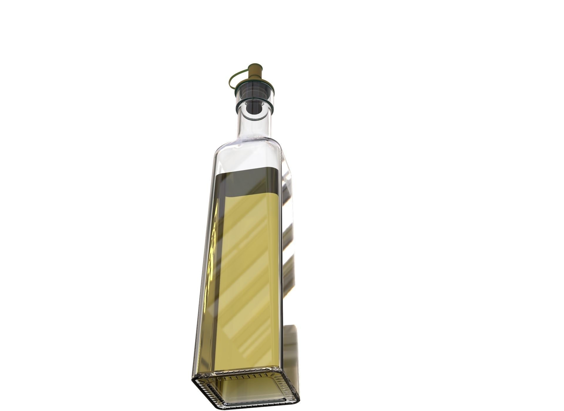 glass bottle 3D model_2