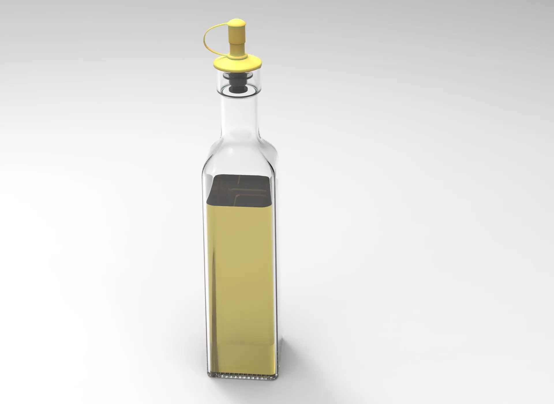 glass bottle 3D model_0