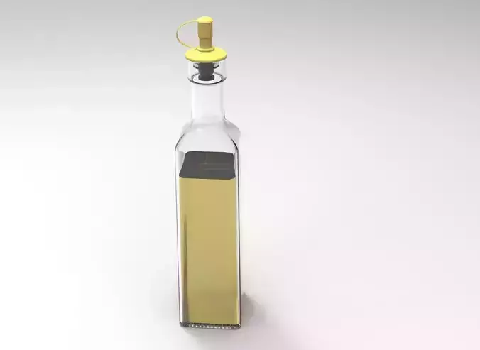 glass bottle 3D model