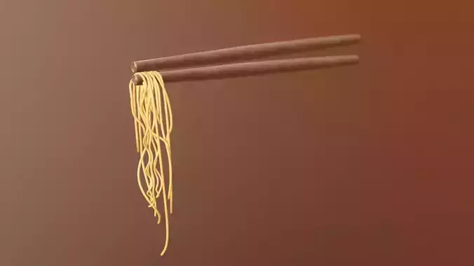 Chopsticks Noodles  3D model