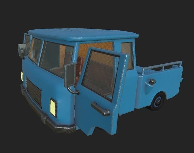 Truck Tadpole Free low-poly 3D model
