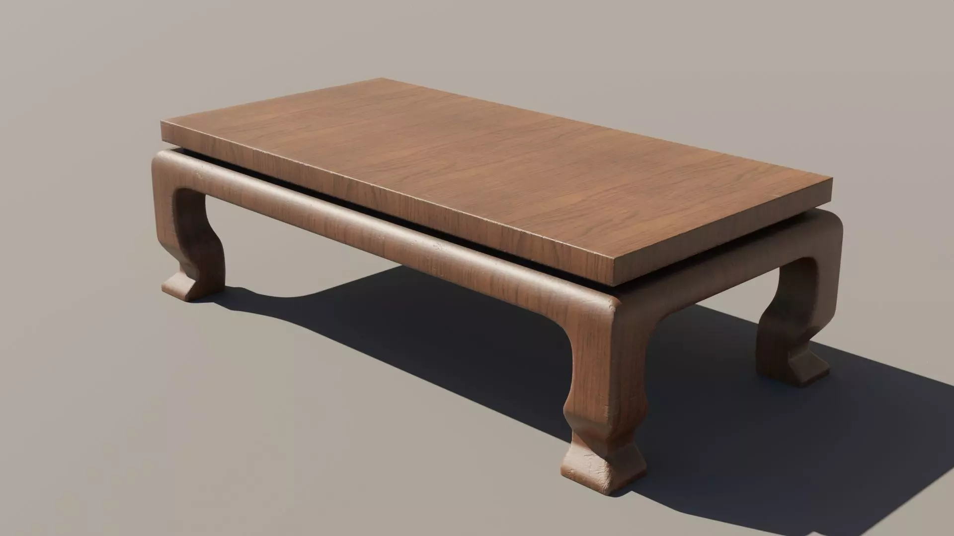 Japanese Table 5 Low-poly 3D model