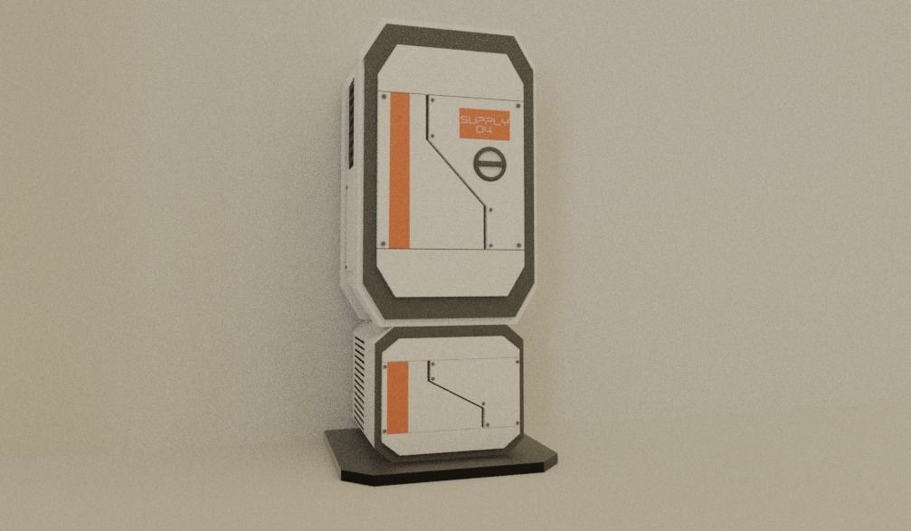 sci fi box Free 3D model_1