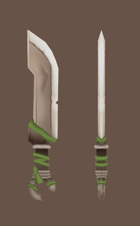 LowPoly RPG Weapons Pack Low-poly 3D model_5