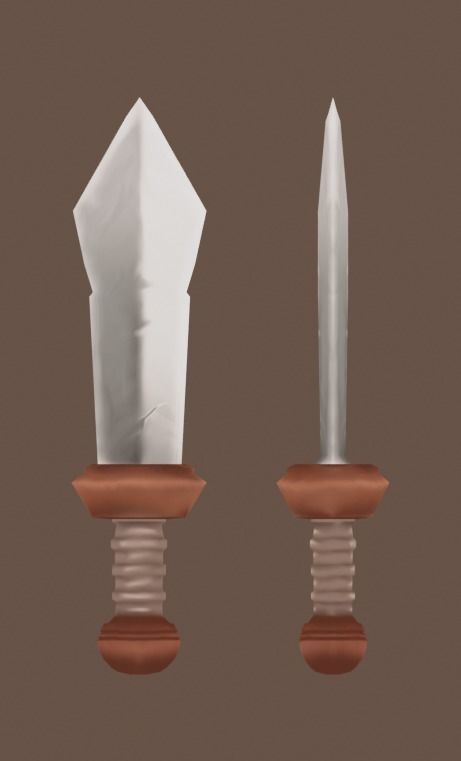 LowPoly RPG Weapons Pack Low-poly 3D model_4