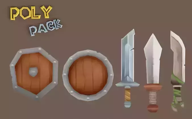 LowPoly RPG Weapons Pack