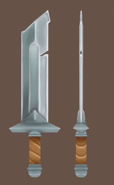 LowPoly RPG Weapons Pack Low-poly 3D model_3