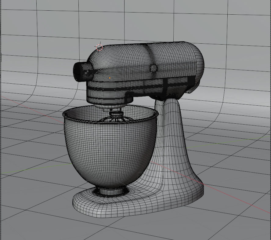 Food Mixer 3D Free 3D model_2